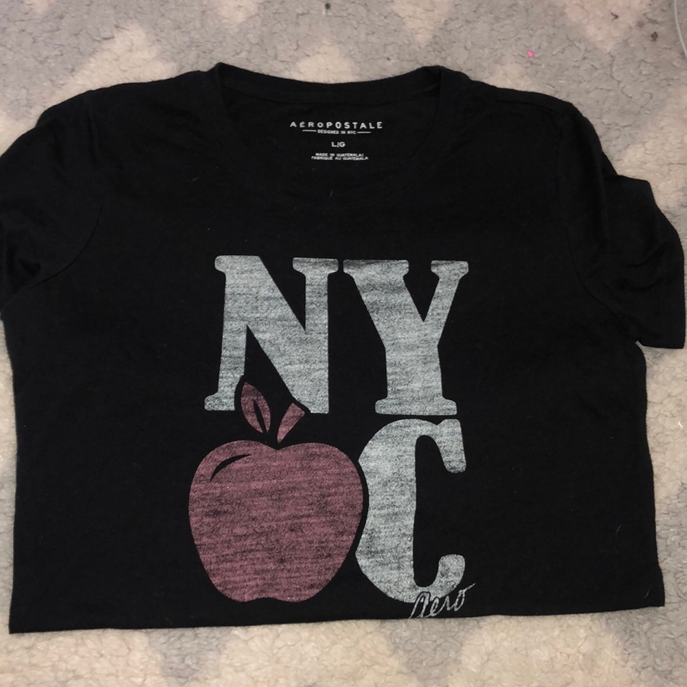 black t-shirt